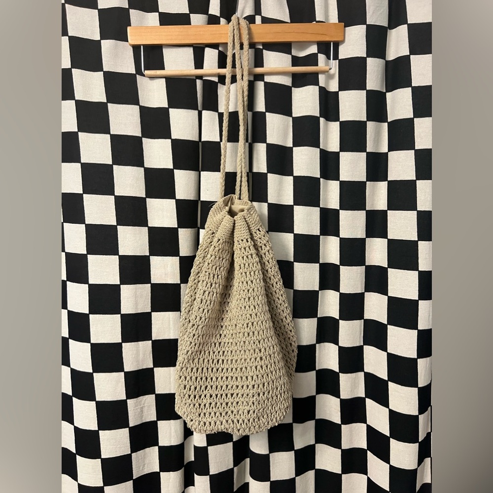 Xhilaration Crochet Backpack Drawstring Bag